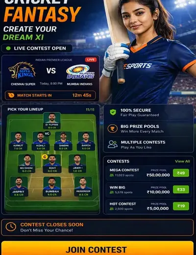 Hero11 (hero11) fantasy cricket & matchday visual 3